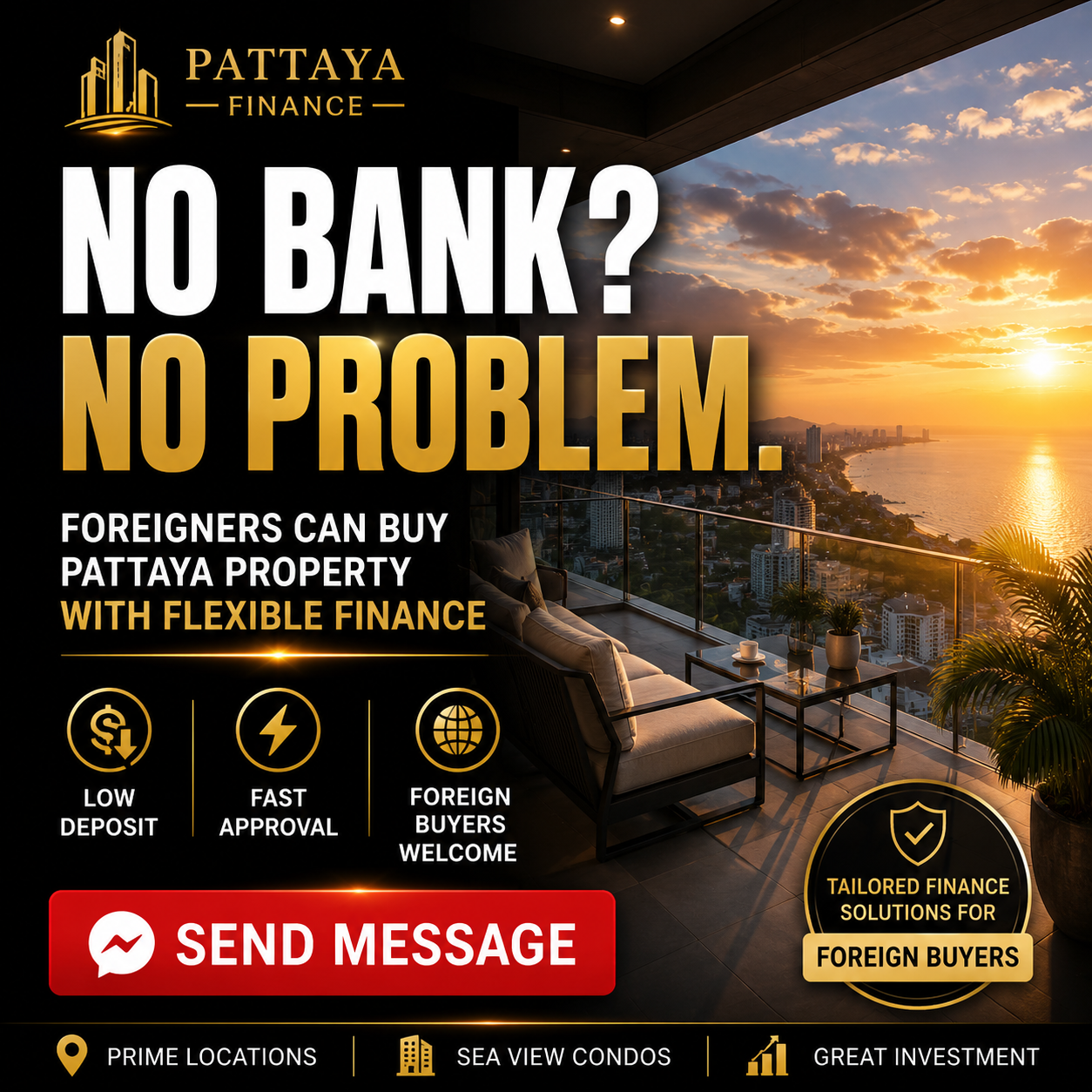 No Bank? No Problem – Foreigners can buy Pattaya property with flexible finance