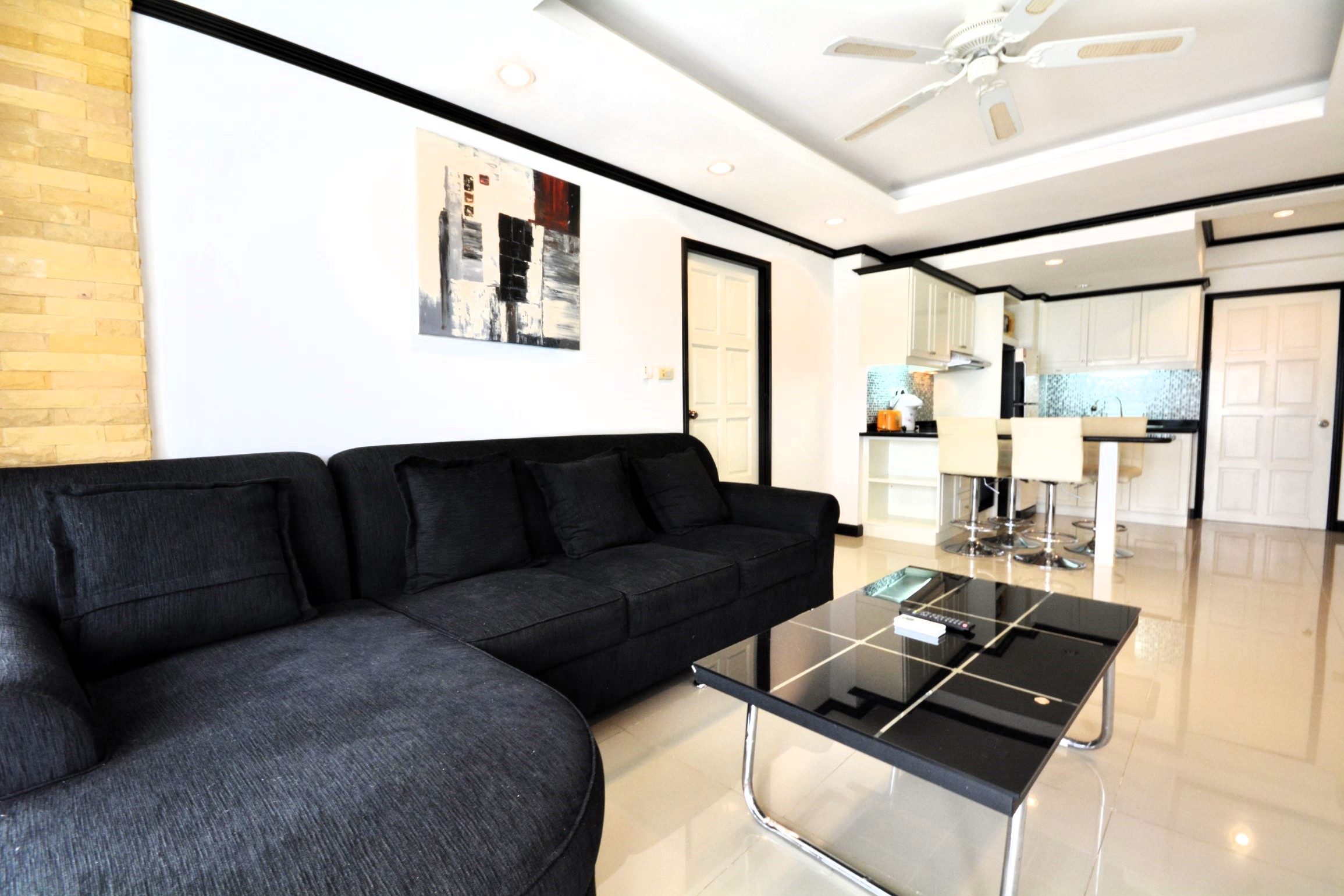 Jomtien Beach Condominium/A3/F12 CORNER APARTMENT · 2 BED · 1 BATH · 75 SQ M · 3 BALCONIES 8
